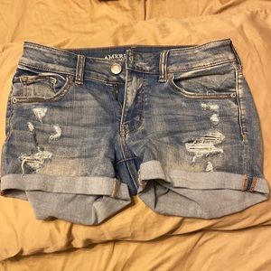 american eagle denim shorts
